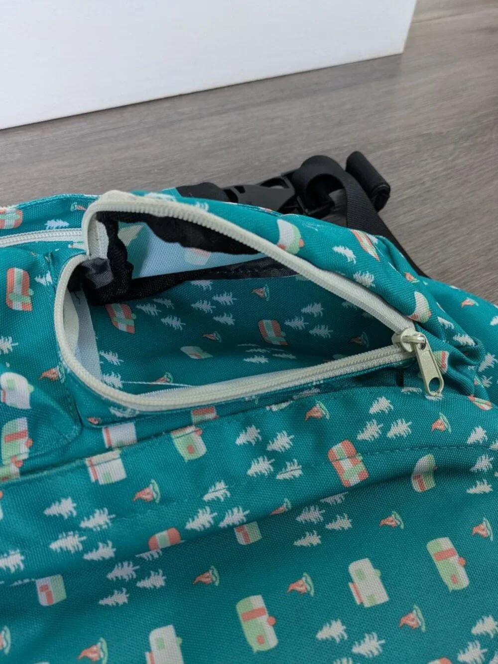 Kavu Rope Sling, Teal Camping Print